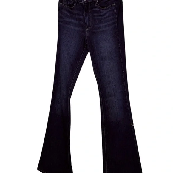 Paige Women's Blue  Flared Jeans, zipper fly, size 27 - Picture 2 of 11